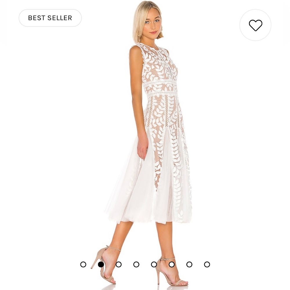 Saba Blanc Midi Dress. Bronx and Banco. Size Small. Sold out online!